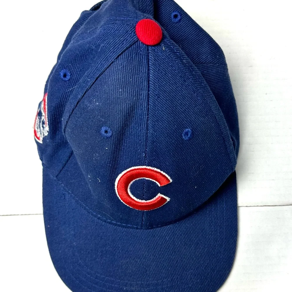 Chicago Cubs Baseball Cap Youth Fan Favorite Tag Cotton‎ Vintage Hook Loop Tape